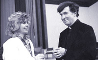 Father Pat Brennan and Dawn Mayer